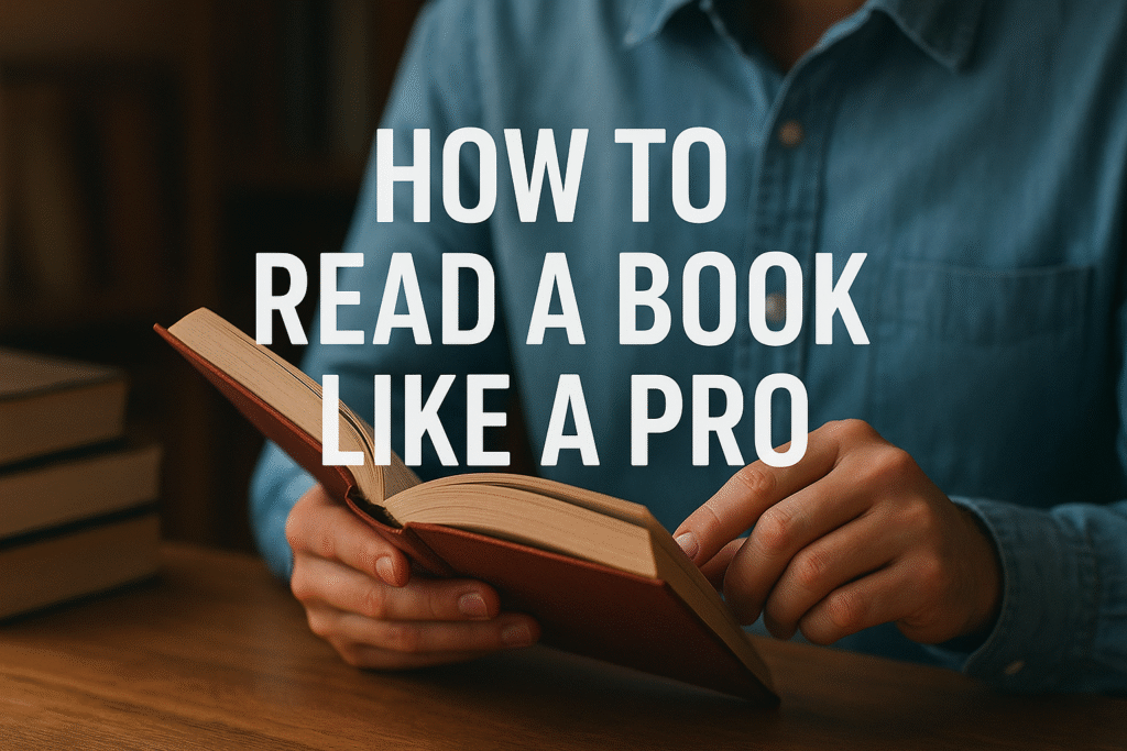 how to read book like pro
